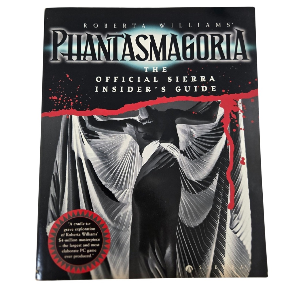 Phantasmagoria Official Sierra Insiders Guide Book 1995 Vintage PC Game Strategy